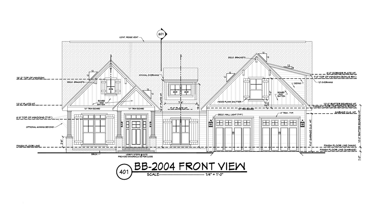 black and white house blueprint showing front of house with diagram mapping